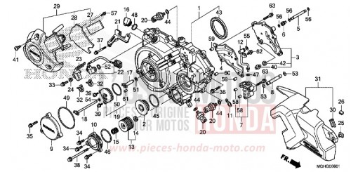RIGHT CRANKCASE COVER (VFR1200XD/XDA/XDL/XDS) VFR1200XDG de 2016